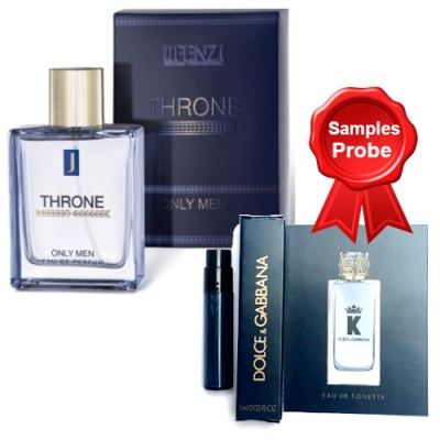 JFenzi Throne Only - Eau de Parfum fur Herren 100 ml, Probe K by Dolce Gabbana EDT 1 ml